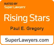 Super Lawyers Rising Stars badge awarded to attorney Paul E. Gregory